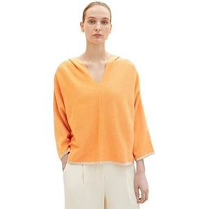 TOM TAILOR Dames trui 1035306, 32111 - Bright Mango Orange Melange, XXS