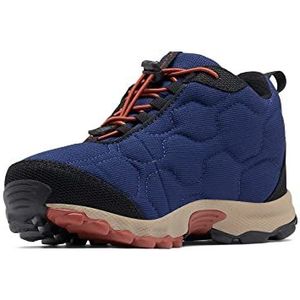 Columbia Firecamp Mid 2, waterdichte schoenen voor kinderen, Blauwe schaduw Rustig, 37 EU