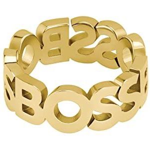 BOSS Jewelry KASSY Collection Ring voor heren, geel goud - 1580446L