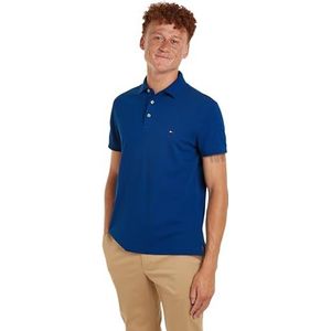 Tommy Hilfiger Heren S/S Polo's, Anker Blauw, XL