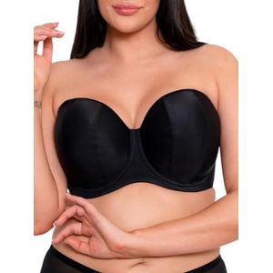 Curvy Kate Dames Luxe Strapless Multiway Everyday BH, Zwart, 60K