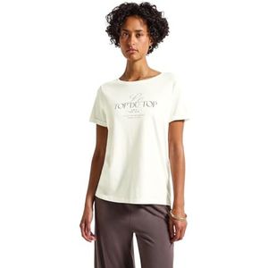 Street One - T-Shirt - Zwart - Katoen-Modalmix - Korte Mouwen