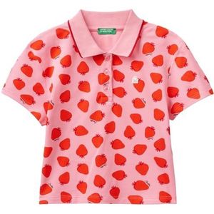 United Colors of Benetton Poloshirt voor meisjes en meisjes, Roze, 170 cm