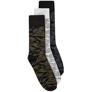 Alpha Industries - Sokken Graphic AOP - Gemengde Kleuren - Pack van 3