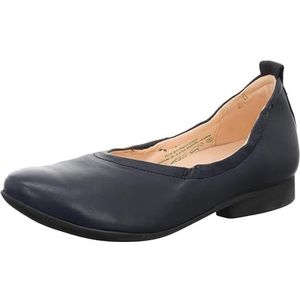 Think GUAD2 damesschoenen, chroomvrij, gelooid, duurzaam uitneembaar voetbed, ballerina's, navy 8020, 39 EU, Navy 8020, 39 EU