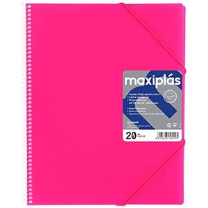 Grafoplas 39833654 map met 30 hoesjes, roze (fuchsia), A4