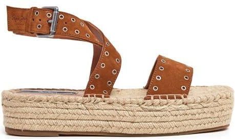 PEPE JEANS - Tracy - Sandalen - Kastanje - Leer