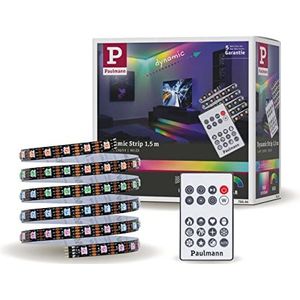 Paulmann 78886 LED strip Dynamic 1,5 m Dynamic Rainbow RGB IP20 12 V DC incl. 1x3 watt dimbaar lichtband wit kunststof