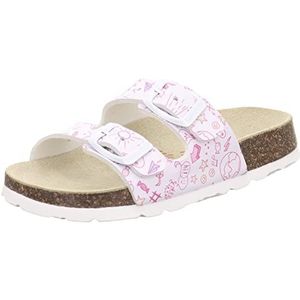 Superfit Pantoffels met voetbed voor meisjes, Wit veelkleurig 1040, 26 EU