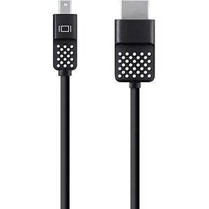 Belkin Mini DisplayPort-/HDMI-kabel (1,8 m, geschikt voor 4K-resolutie, Macbook Air, Macbook Pro en andere Mini DisplayPort-apparaten) zwart, F2CD080BT06
