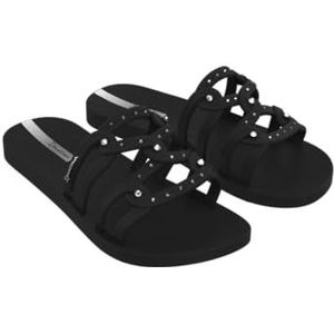 Ipanema Glow Slide Fem, Black Black Silver, 35/36 EU