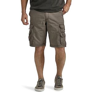 Lee Wyoming Cargo Shorts voor heren, lange en grote tuinbroek met riem, stoom, 58 NL