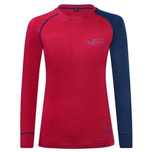 Black Crevice Damesshirt met lange mouwen van merinowol