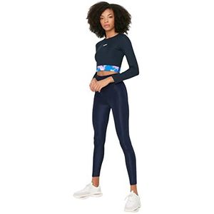 Trendyol Sport Leggings - Roze - Lang, marineblauw, L