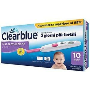 Clearblue Digitale ovulatietest, kan je helpen zwanger te worden, 1 digitale houder en 10 sticks