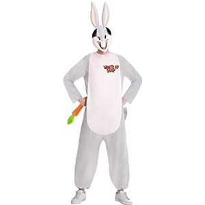 Amscan 9907173 Volwassen Heren Officiële Warner Bros Looney Tunes Licentie Bugs Bunny Fancy Dress Kostuum (groot), Grijs