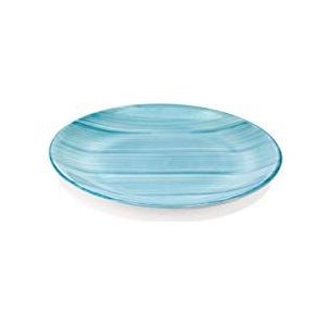 Zafferano Lijnen - porseleinen dessertborden, diameter 210 mm, kleur acquamarijn, vaatwasmachinebestendig tot 60 ° - 6-delige set