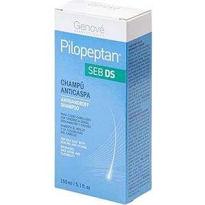 Pilopeptan SEB DS Shampoo, anti-roos, glad haar, shampoo voor vettig haar, roosvorming en jeuk, evenwicht van de productie van de zalven en elimineert roos, 150 ml