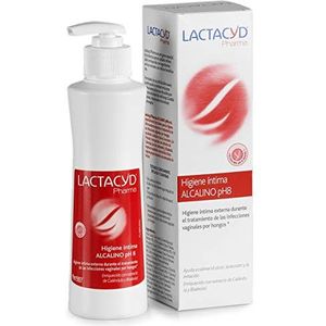 Lactacyd Alkalin Ph 8 externe intieme hygiëne tijdens de behandeling van vaginale schimmelinfecties - 250 ml