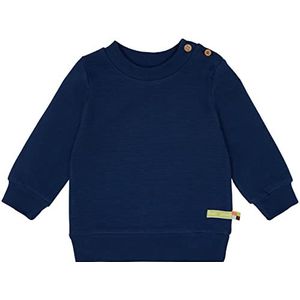 loud + proud Unisex kinderen ribstructuur, Gots gecertificeerd shirt, Ultramarijn, 62/68 cm