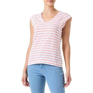 Armor Lux Deauville Navy gestreept T-shirt met korte mouwen, wit/woestijnbloem, M