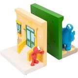 Grupo Erik Boekensteunen Sesame Street - Boek Organizer - Boekensteunen voor planken - 16,5 x 15 x 8,5 cm