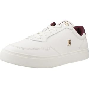 Tommy Hilfiger - ESSENTIAL ELEVATED COURT SNEAKER - Wit - Plateausneakers