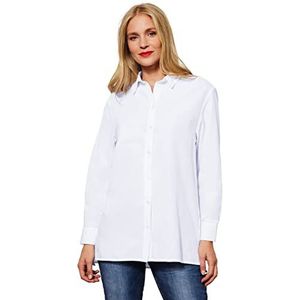 Street One dames lange blouse, wit, 44