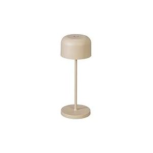 Konstsmide Lille Mini Led-tafellamp, zandkleurig, indoor/outdoor, draadloos, 7,5 x 7,5 x 20 cm, 7835-330