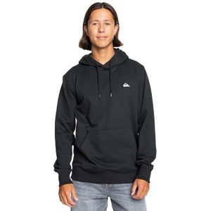 Quiksilver Young Men Men Basic Hoodie Fleece Pullover Zwart S