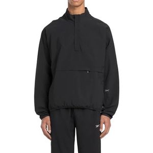 Reebok ACTIV COLL SKYSTRETCH GEWEVEN ANORAK, Zwart, L