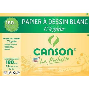 CANSON 200027106 tekenpapier, DIN A3, 180 g/m²
