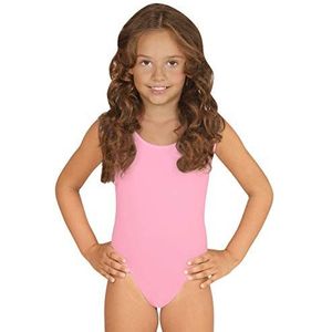 Widmann 04217 - Mouwloze bodysuit voor meisjes, carnaval, dansers, vlinders, fee, eenhoorn, themafeesten, maat 8-12 jaar, roze kleur