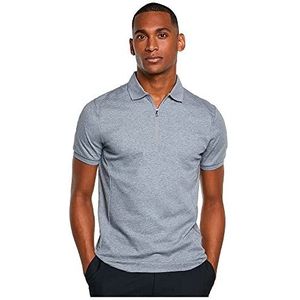 Hackett London Heren Hs Panel Hz poloshirt, Grijs Marl, S