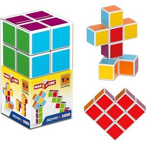 Geomag Magicube Free Building 8 magnetische kubussen voor constructies, bouwdoos, educatief speelgoed, meerkleurig