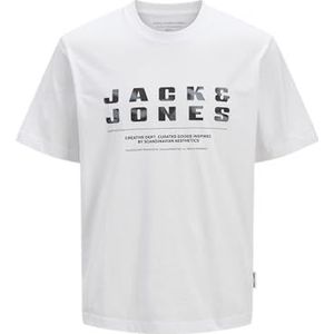 Jack & Jones Jcorecharge Front Branding Tee Crew Neck, wit (bright white), M