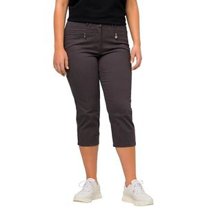 Ulla Popken Basic Mony, kuitlang, facelift broek, donkergrijs, 42