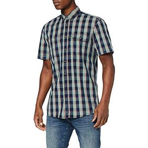 camel active Heren 1/2 A vrijetijdsoverhemd