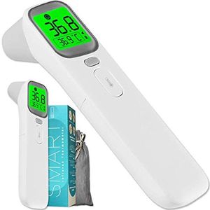 Contactloze infrarood voorhoofd en oorthermometer, direct lezen, koortsalarm en geheugenfunctiethermometer voor kinderen