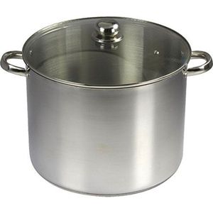 Baumalu 342684-Olla Con tapa (19 L, roestvrij staal, zilver, 32 cm