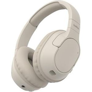 Belkin - SoundForm Surround - Draadloze Bluetooth-hoofdtelefoon - Beige - Over-ear