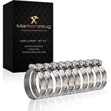 Slangklemmen - Set van 10 - Diameter 8-16 mm - Roestvrij staal