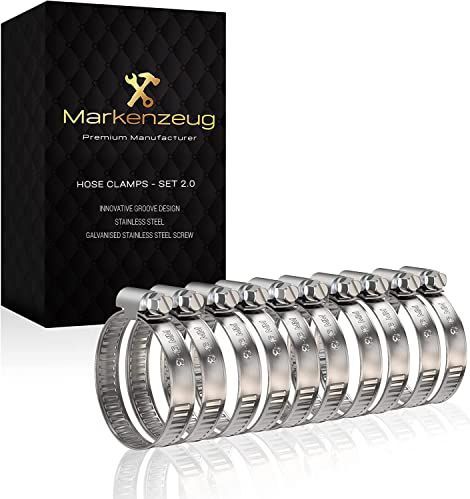 Slangklemmen - Set van 10 - Diameter 8-16 mm - Roestvrij staal