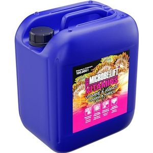 MICROBE-LIFT - Vitamine - Vitamine e aminoacidi per pesci e coralli in ogni acquario d'acqua salata - Favorisce la colorazione e la vitalità - Contenuto: 5000 ml