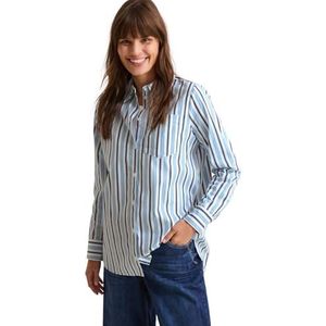 CECIL - Longblouse - Fresh Light Blue - Damesblouse - Katoenmix met Stretchaandeel