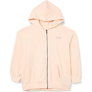 Levi's - LVG Oversized Zip Up Hoodie - Pale Peach - Meisjes Capuchontrui
