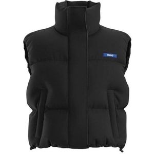 VESTEN - Normale Pasvorm - Staande Kraag - Volledig Gevoerd - Zwart - 100% Polyamide