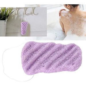 Konjac Baden peeling spons, 3 stuks Konjac Wash body fladder, 100% pure natuurlijke zachte reinigingsspons, Wave sponge massage gereedschappen voor lichaamsreiniging en verzorging (droog) (paars)