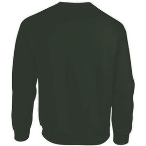 AMERICAN COLLEGE USA Sweatshirt met print, warme kleding, uniseks, kinderen, jongens en meisjes, casual, model ACSCRW2, donkergroen, 12 jaar, Groen, 12 ans