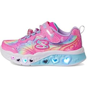 Skechers Meisje Flutter Heart Lights Groovy Swirl wandelschoen, roze, 27 EU